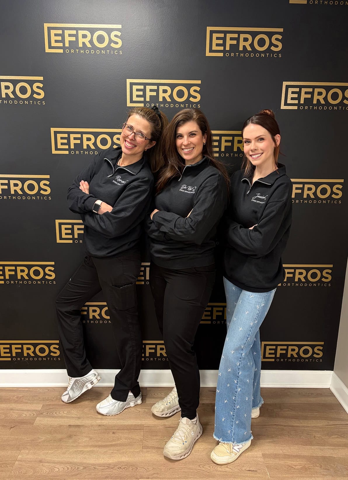 Efros Orthodontics team posing for a photo